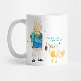 Fionna the cat mom, Adventure Time / Fionna and Cake fan art Mug